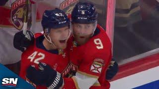 Panthers' Gustav Forsling Lasers Perfect Shot Top Corner Late In Game 3