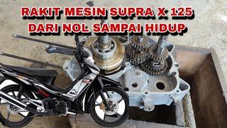 RAKIT Mesin Supra x 125 atau karisma Dari nol sampai hidup cocok untuk pemula