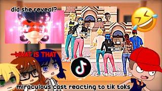 (THE END ) MIRACULOUS LADYBUG CHARACTERS REACTING TO TIK TOKS GACHA CLUB