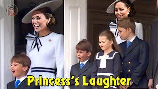 Prince Louis's Cheeky Antics Leave Catherine In Tears of Laughter At Trooping the Colour