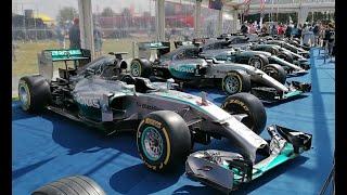 Lewis Hamilton's 7 world championship winning F1 cars