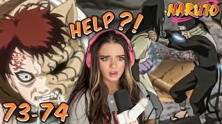 GAARA is going INSANE?! | Episodes 73 & 74 | NARUTO REACTION + REVIEW