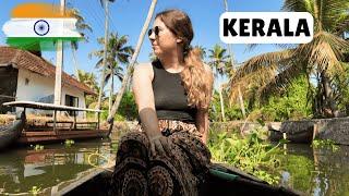 traveling the backwaters of alleppey in a canoe (god's own country)