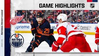 Red Wings @ Oilers 2/15 | NHL Highlights 2023