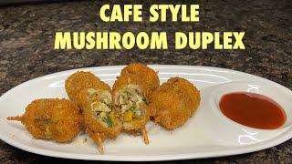 Mushroom Duplex | Cafe style Stuffed Mushroom । How to make Mushroom Duplex | @sugarandspice4862