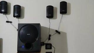 again  SONY SA-D40  home theatre -- sound test -- use headphone to hear clean sound 