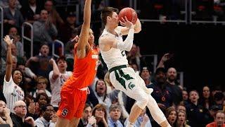 Michigan State's Matt McQuaid makes acrobatic buzzer-beating shot