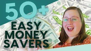50+ EASY ways to Save Money $$$! (I bet you don't do all these!)