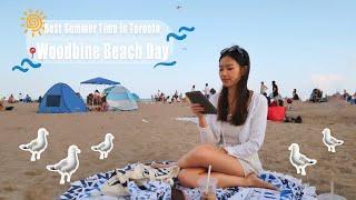  Summer in Toronto | A Day at Woodbine Beach Vlog ️