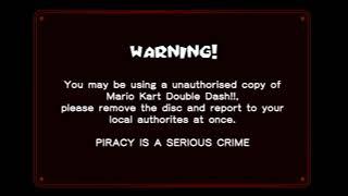 Mario Kart Double Dash!! Anti Piracy Screen