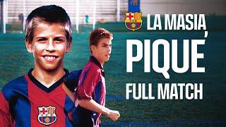  ENJOY GERARD PIQUE's PERFORMANCE AT LA MASIA AT THE AGE OF 14 | FULL MATCH  | FC Barcelona