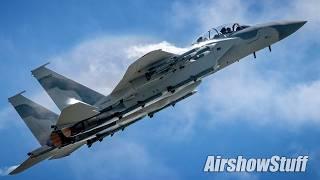 First Ever Boeing F-15QA Advanced Eagle Demo in North America! - Spirit of St. Louis Airshow 2024