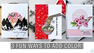 3 Fun Ways to Add Color to Your Cardmaking! [My Monthly Hero March 2024]