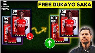 BUKAYO SAKA | FREE SELECTION CONTRACT BUKAYO SAKA BEST TRAINING  | Efootball 2025 Mobile