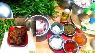 Miniature Moghlai chicken recipe.miniature cooking mayar jal