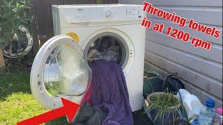 Zanussi Electrolux Essential ZWF12070W || How will it handle?: Throwing towels in at 1200 rpm