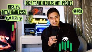 MY 2024 TRADE RESULTS |123 % Gains | 2% Risk | Real Result | NO BS!!