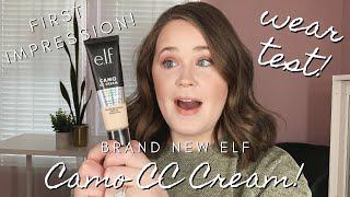 *NEW* ELF CAMO CC CREAM | First Impressions & 9 Hour Wear Test | emilysmakeupbag