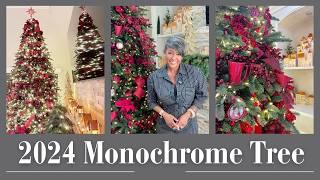 2024 Christmas Tree Decorate with Me | Monochrome Christmas Tree | Lifestyle with Melonie Graves