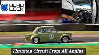 Testing the Quad Lock Roll Cage Mount - Classic  Ford at Thruxton Circuit