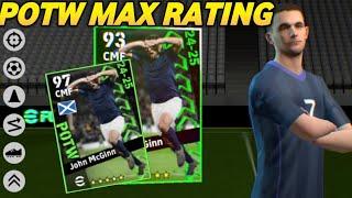 JOHN MCGINN MAX RATING POTW EFOOTBALL 2025 MOBILE