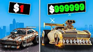 $1 to $1,000,000 Drag Car in GTA 5