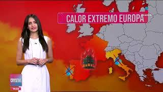 Se vive ola de calor extremo en el mundo | Noticias con Crystal Mendivil