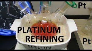 Platinum Refining Practice With A Pure Platinum Coin Part 1of2