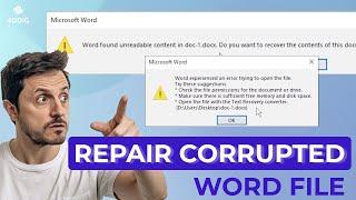 Word Found Unreadable Content? How to Recover Corrupted Word File - Word Text Recovery Converter