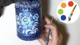 One Stroke, Painting glass vases, irishkalia