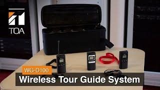 Wireless Tour Guide System WG-D100 for guided and walking tours, museums, factories and exhibitions