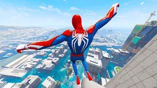 GTA 5 Water Ragdolls | SPIDERMAN Jumps/Fails ep.01 (Euphoria Physics)