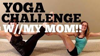 Yoga Challenge with my Mom!! | Jasmine M