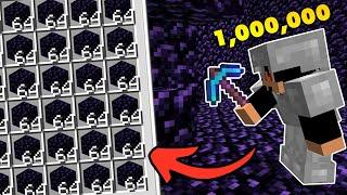 جمعت 1,000,000 أوبسيدين في ماين كرافت !!