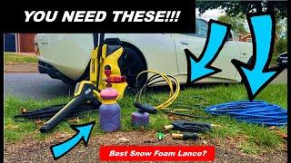 Ultimate Karcher K4 Upgrade - Flexi Hose, Quick Release & Autobrite Direct Snow Foam Lance