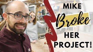 Mike BREAKS Kathleen's Project: CAN HE STILL WIN?? Scrap Wood Challenge Ep 11