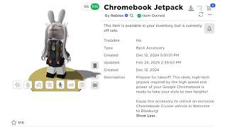 FREE ITEM: How to get the Chromebook Jetpack in Roblox