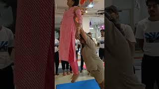 Therapy for Frozen Shoulder(Flying Person ) at #yogapeacesansthan