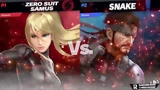 Smash Ultimate Tournament - Phazon ( Zero Suit Samus ) Vs  Broadway ( Snake )