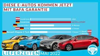 Elektroauto-Lieferzeiten (Mai 2022) | Lange Lieferzeiten - BAFA Garantie