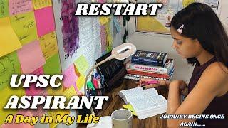 RESTART-3 : The Journey Begins Again | UPSC Preparation Vlog | UPSC ASPIRANT LIFE #upsc