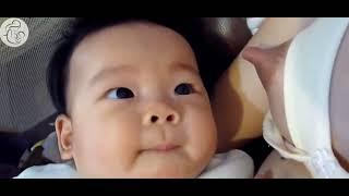 Baru bangun langsung nenen Chines breastfeeding || menyusui 