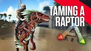 TAMING RAPTOR ARK SARVIVAL EVOLVED   GAMEPLAY IN HINDI BY CRIPTBOW GAMING