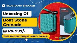 Unboxing Of BOAT Stone Grenade Bluetooth Speaker With Review-2022 || #Boat #bluetooth