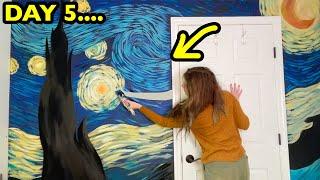 I Painted STARRY NIGHT On My Wall...this took forever