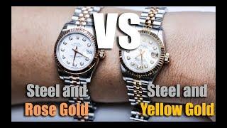 Bi-Metal Rose Gold vs Bi-Metal Yellow Gold (LADIES EDITION)