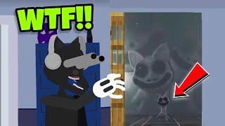 Cartoon Cat Answers The Door To Random Scary Monster Part 3 (Scary Video)