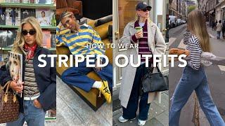 누가 입어도 세련된 스트라이프 룩! 컬러별 다양한 스타일링 모음.zip!! / 핀터레스트룩/striped outfits