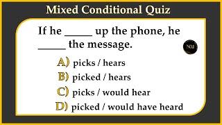 Mixed Conditionals Quiz | English Grammar - if...| ALL CONDITIONALS | 0,1,2,3 | No.1 Quality English