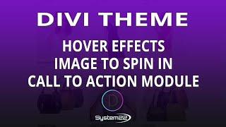 Divi Theme Hover Effects Image To Spin In Call To Action Module 